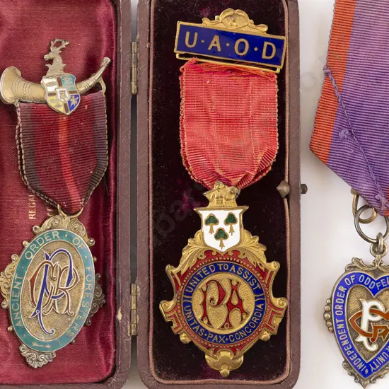 Three Vintage Lodge Medals