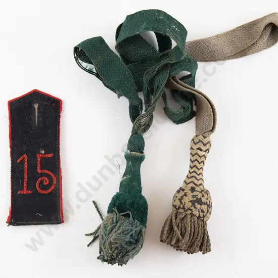 Two WWI Cotton Braid Lanyards