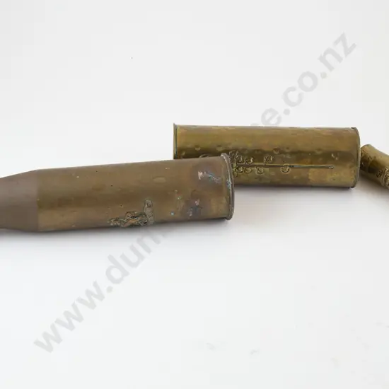 Three Small Brass Shell Casings