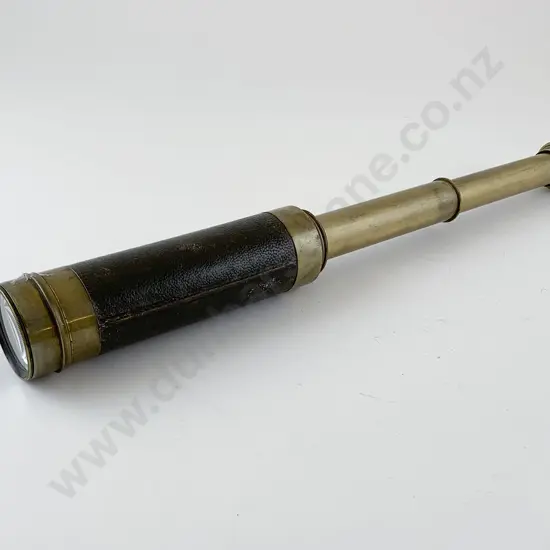 Small Three Drawer Brass Telescope