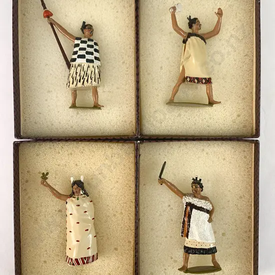 Four Boxed Imperial Productions Te Maori Series Single Figures