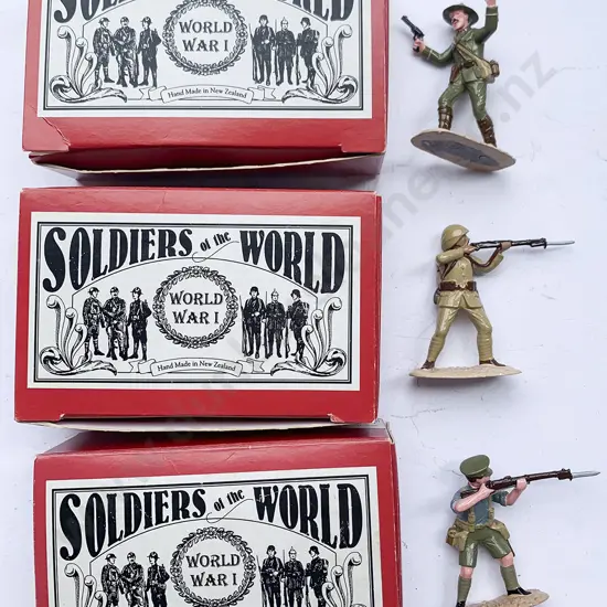 Three Boxed Regal Enterprises Single Figure Soldiers