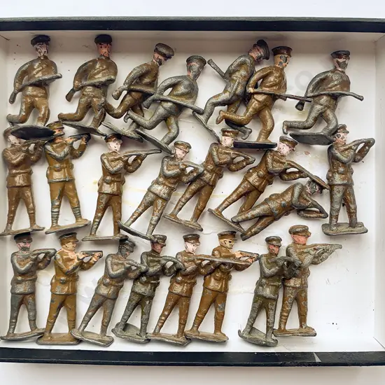 Collection Vintage Probable John Hill & Co WWI Lead Soldiers
