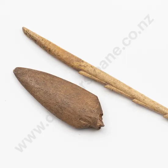 Two Bone spear tips