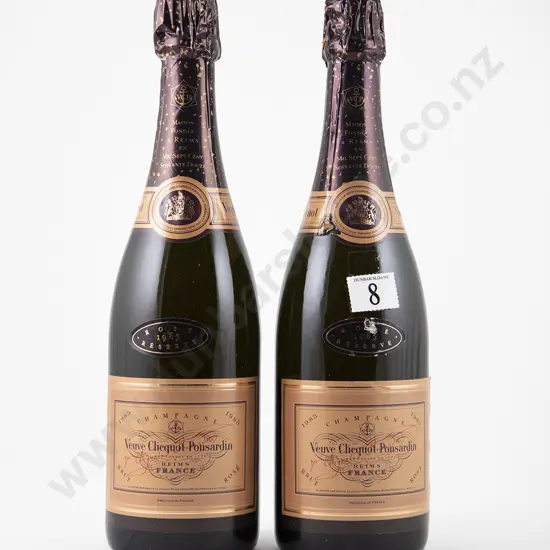 2 bottles NV Veuve Clicquot Ponsardin Rosé Brut Champagne