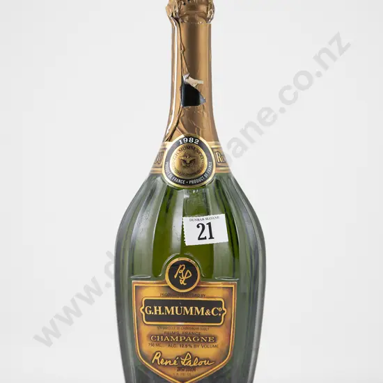 1 bottle 1982 Mumm Cuvee René Lalou Champagne