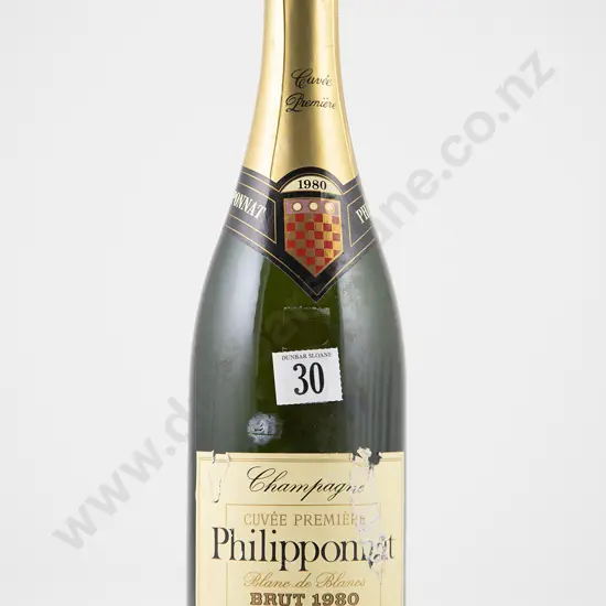 1 bottle 1980 Cuvée Premiere Philipponnat Blanc de Blancs Brut Champagne