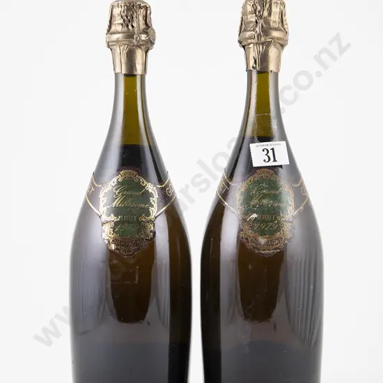2 bottles 1979 Gosset Grand Millesime Brut Champagne