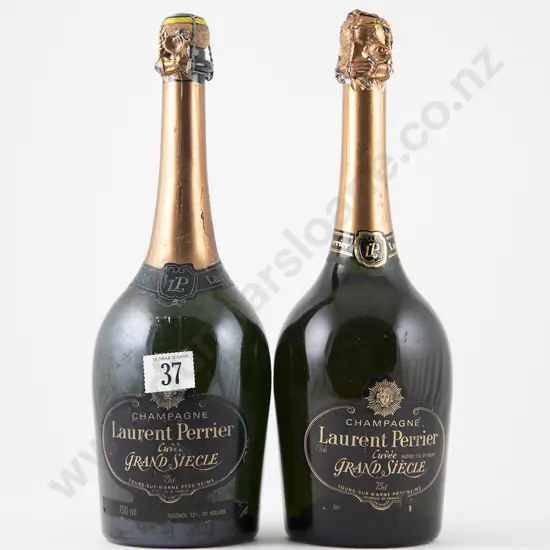 2 bottles NV Laurent Perrier Cuvee Grand Siecle Champagne