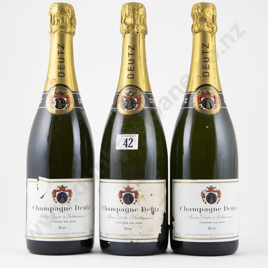 3 bottles NV Deutz & Geldermann Gold Lack Brut Champagne