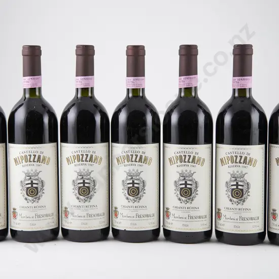 6 bottles 1987 Marchesi Frescobaldi Castello di Nipozzano Chianti Rufina Riserva