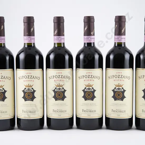 6 bottles 1999 Marchesi Frescobaldi Nipozzano Chianti Rufina Riserva