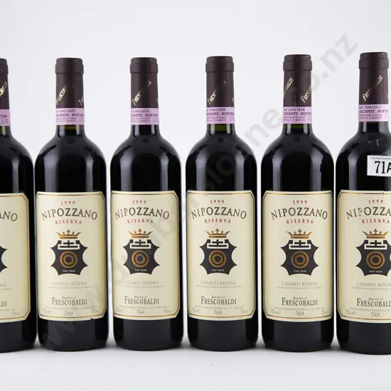 6 bottles 1999 Marchesi Frescobaldi Nipozzano Chianti Rufina Riserva
