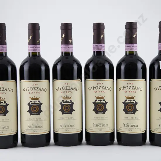 6 bottles 1999 Marchesi Frescobaldi Nipozzano Chianti Rufina Riserva
