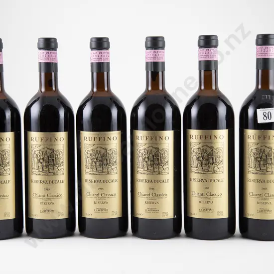 6 bottles 1985 Ruffino Riserva Ducale Chianti Classico