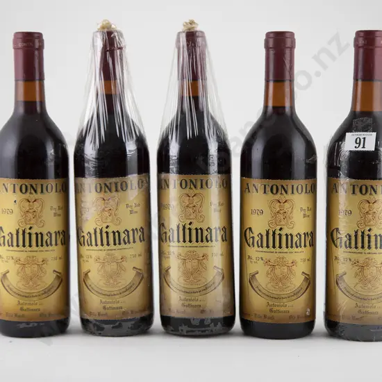 5 bottles 1979 Antoniolo Gattinara