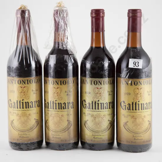 4 bottles 1979 Antoniolo Gattinara