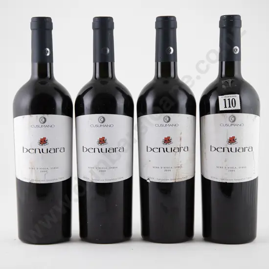 4 bottles 2000 Cusumano Benuara Nero d'Avola - Syrah Terre Siciliane IGT