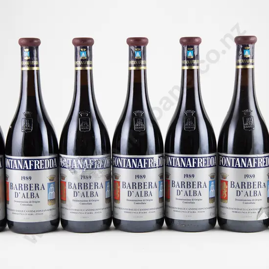 7 bottles 1989 Fontanafredda Barbera D'Alba