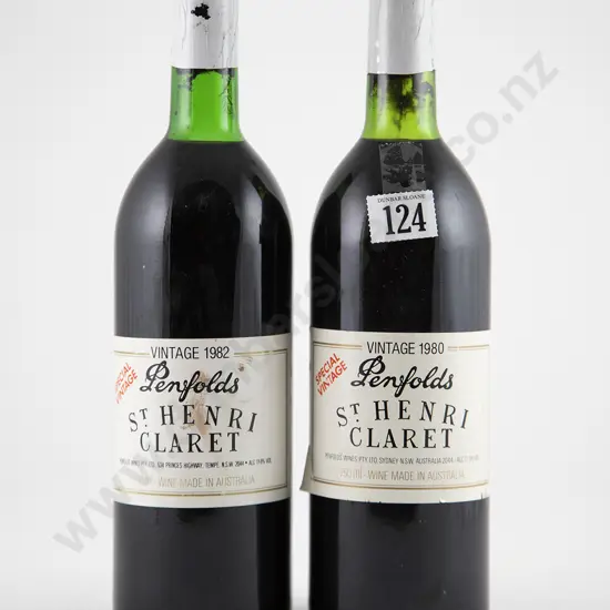 2 bottles 1980 Penfolds St Henri Claret