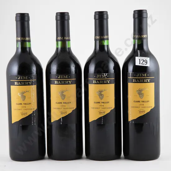 4 bottles 1998 Jim Barry Clare Valley Cabernet Sauvignon