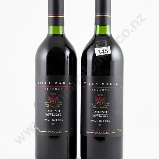 2 bottles 1991 Villa Maria Reserve Cabernet Sauvignon