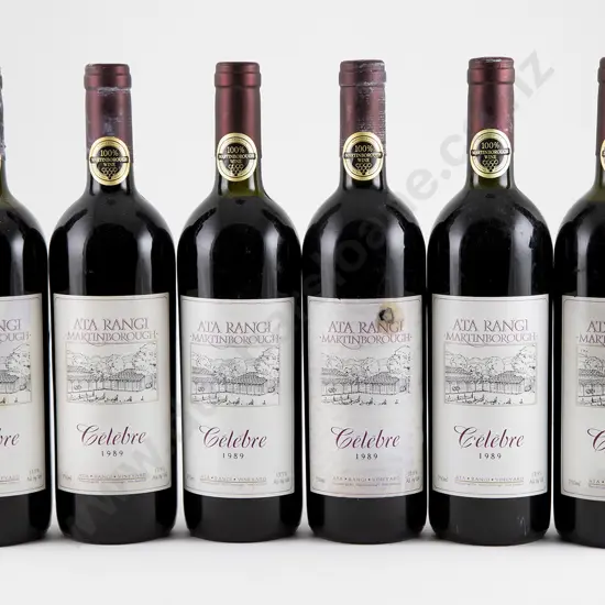 6 bottles 1989 Ata Rangi Celebre