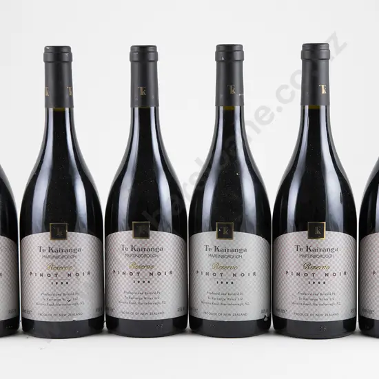 6 bottles 1998 Te Kairanga Reserve Pinot Noir