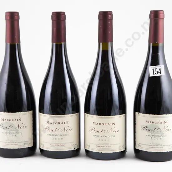 4 bottles 2001 Margrain Pinot Noir Martinborough