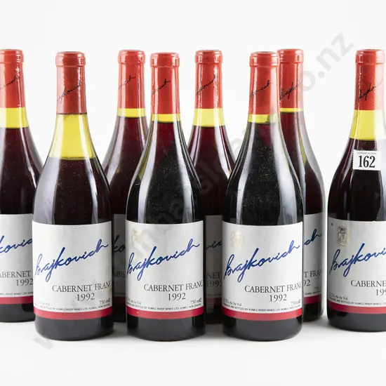 8 bottles 1992 Kumeu River Wines Brajkovich Cabernet Franc