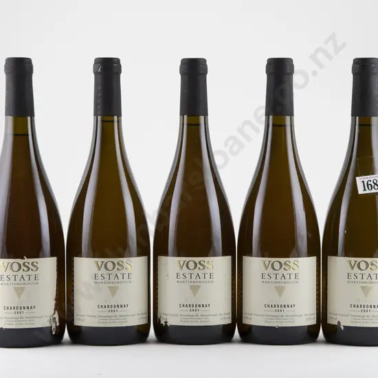 5 bottles 2001 Voss Estate Reserve Chardonnay