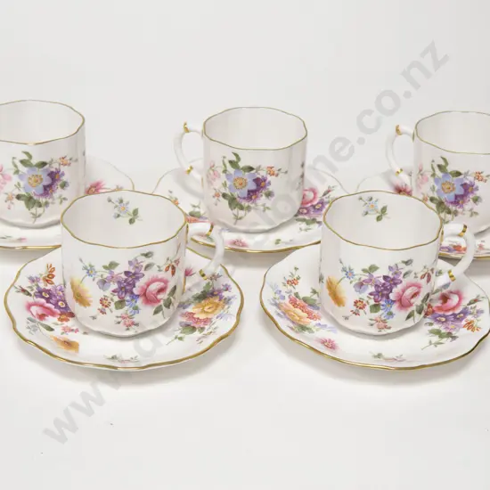 Five RCD Cups and Saucers