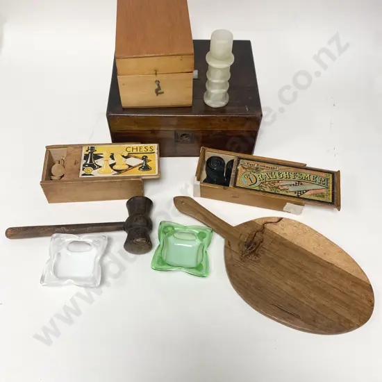 Box of Assorted Woodware