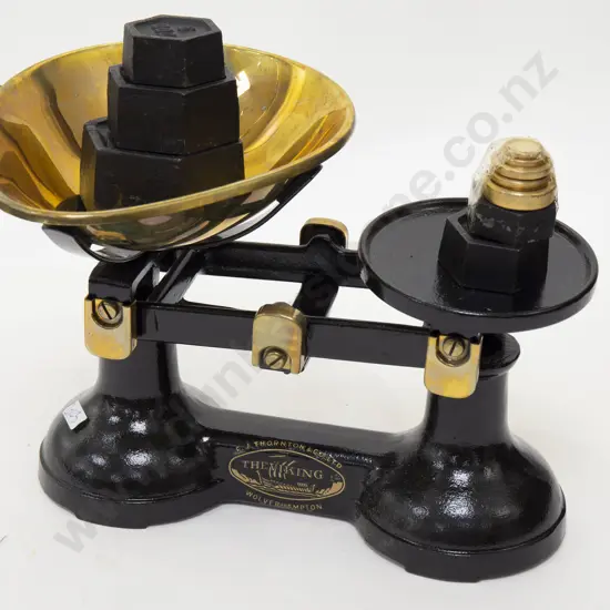 Vintage Kitchen Scales With Weights