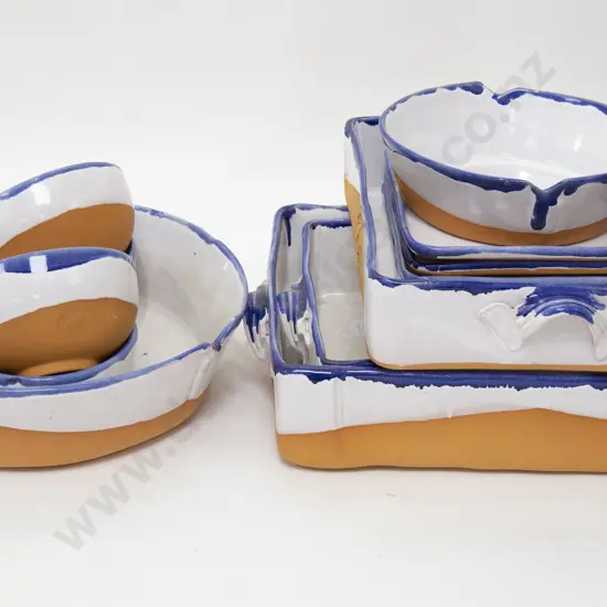 Quantity of Morris & James Matakana NZ Pottery Kitchen Servingware