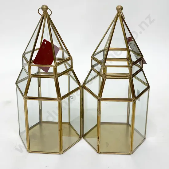 Pair of Modern Candle Lanterns