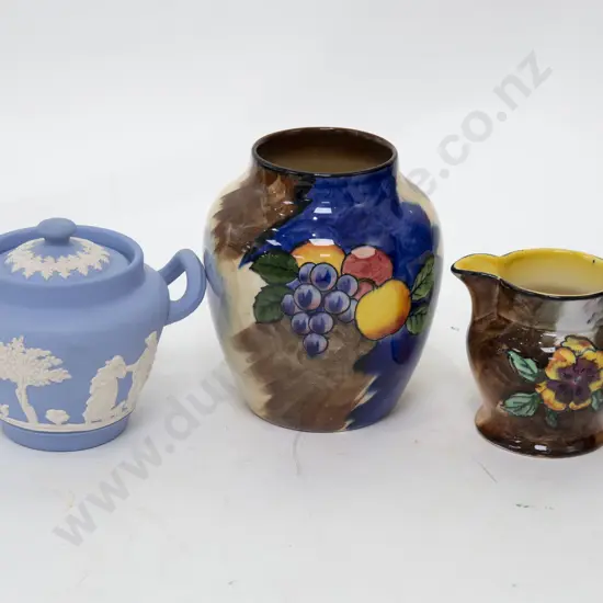 Tunstall Vase and Jug Together With Small Jasperware Vase