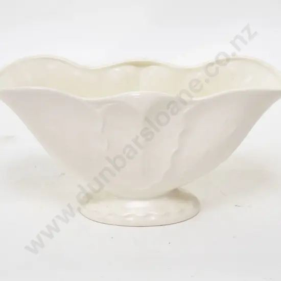 Crown Lynn White Glazed Pottery Vase