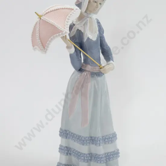 Lladro Figure of Lady With Parasol