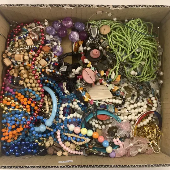 Box of Assorted Costume Jewelry