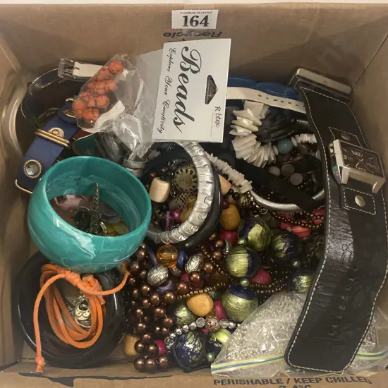 Box of Assorted Costume Jewelry