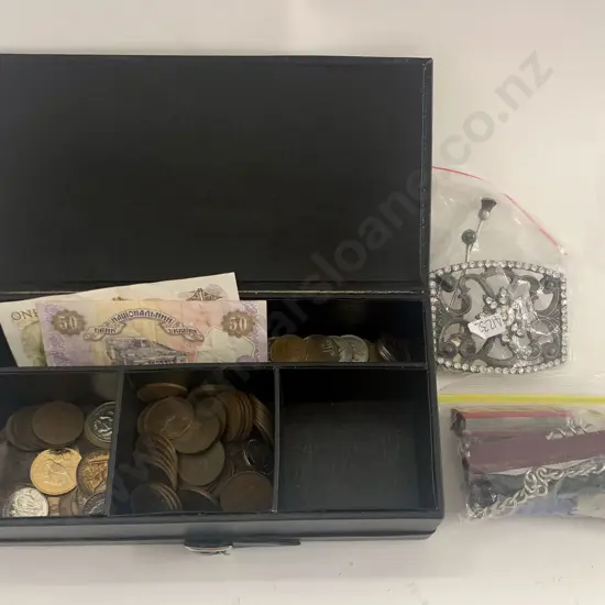 Small Box of Assorted incl. Coinage