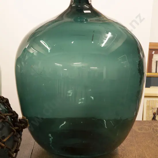 Large Green Glass Carboy