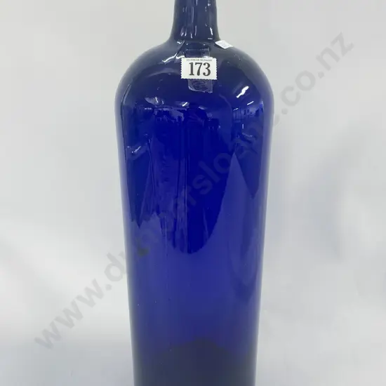 Large Blue Glass Bottle