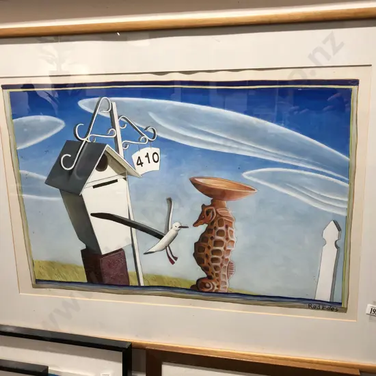 Rod Eales "Sea Horse From Aramodna" Acrylic on Paper