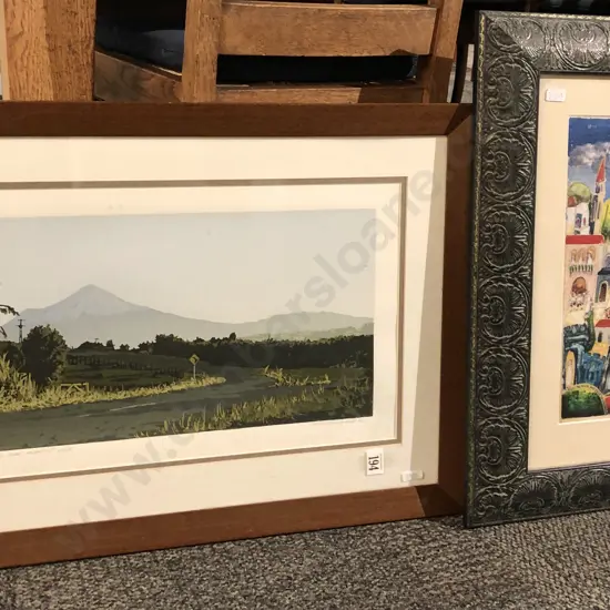 M. A. McDonald Limited Edition Print "Mount Egmont/Taranaki" Together With Other Print