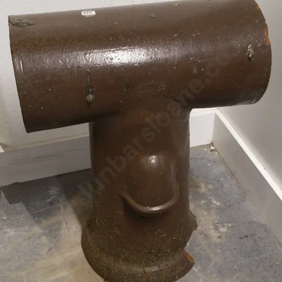 T-Shaped Chimney Pot by Amalgamated Brick Pipe Ltd. Wellington (Base Damaged)
