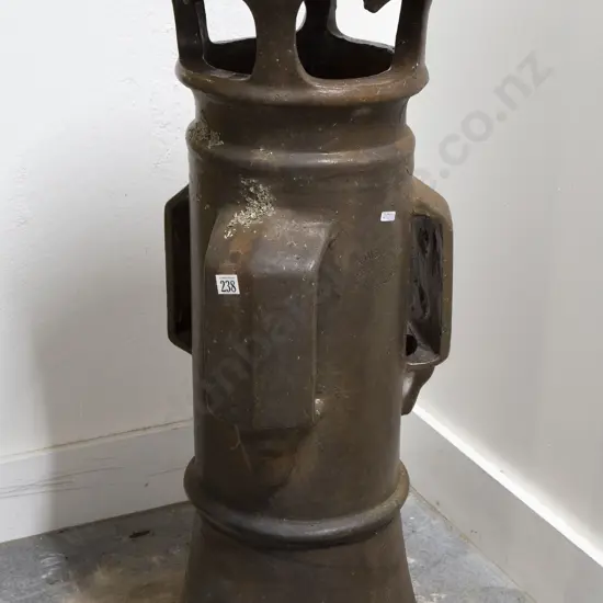 Tall Cylindrical Chimney Pot With Four Outset Lugs