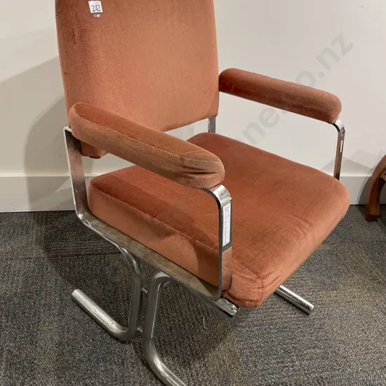 Chrome Framed Reception Chair