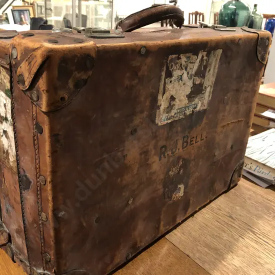 Vintage Leather Suitcase